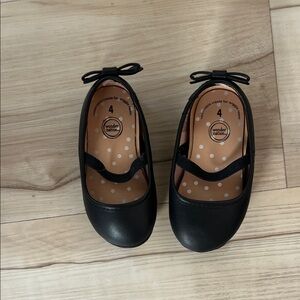 Wonder Nation Kids Black Dress Shoes with Bow